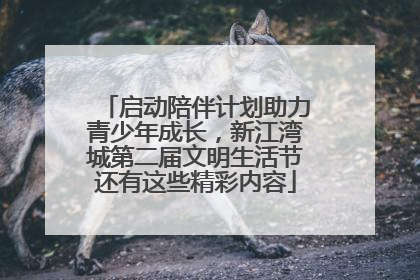 启动陪伴计划助力青少年成长，新江湾城第二届文明生活节还有这些精彩内容
