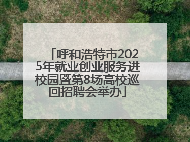 呼和浩特市2025年就业创业服务进校园暨第8场高校巡回招聘会举办