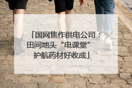 国网焦作供电公司：田间地头“电课堂” 护航药材好收成