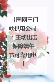 国网三门峡供电公司：主动出击 保障端午节可靠用电