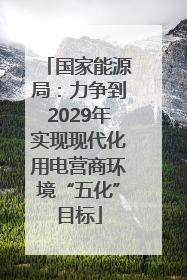国家能源局：力争到2029年实现现代化用电营商环境“五化”目标
