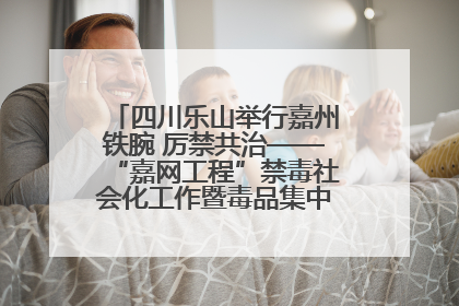 四川乐山举行嘉州铁腕 厉禁共治——“嘉网工程”禁毒社会化工作暨毒品集中销毁启动仪式