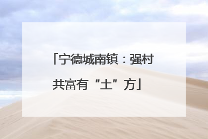 宁德城南镇：强村共富有“土”方