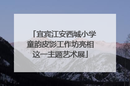 宜宾江安西城小学童韵皮影工作坊亮相这一主题艺术展