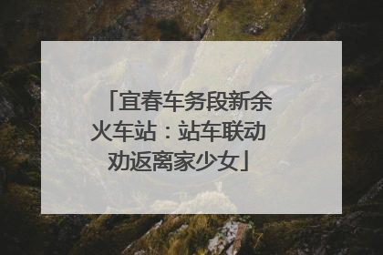 宜春车务段新余火车站：站车联动劝返离家少女