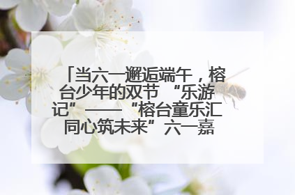 当六一邂逅端午，榕台少年的双节 “乐游记”——“榕台童乐汇 同心筑未来”六一嘉年华活动顺利举行