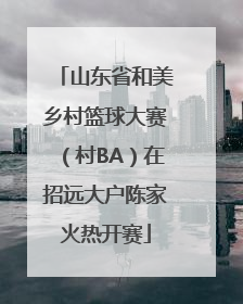山东省和美乡村篮球大赛（村BA）在招远大户陈家火热开赛