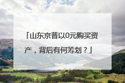 山东京普以0元购买资产，背后有何筹划？