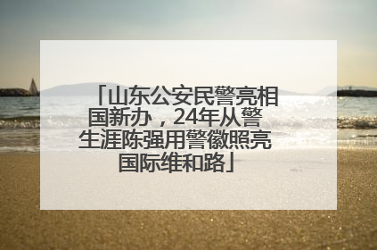 山东公安民警亮相国新办，24年从警生涯陈强用警徽照亮国际维和路