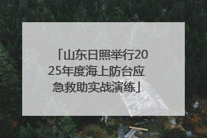山东日照举行2025年度海上防台应急救助实战演练