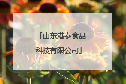 山东港泰食品科技有限公司