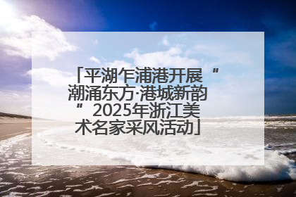 平湖乍浦港开展“潮涌东方·港城新韵”2025年浙江美术名家采风活动