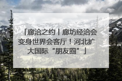 廊洽之约丨廊坊经洽会变身世界会客厅！河北扩大国际“朋友圈”