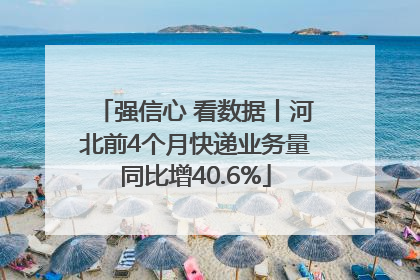 强信心 看数据丨河北前4个月快递业务量同比增40.6%