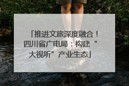 推进文旅深度融合！四川省广电局：构建“大视听”产业生态