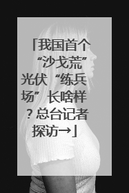 我国首个“沙戈荒”光伏“练兵场”长啥样？总台记者探访→