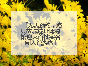 无需预约，路县故城遗址博物馆迎来首批实名制入馆游客