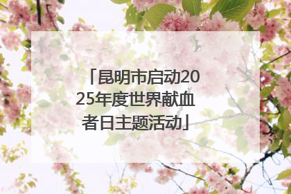 昆明市启动2025年度世界献血者日主题活动