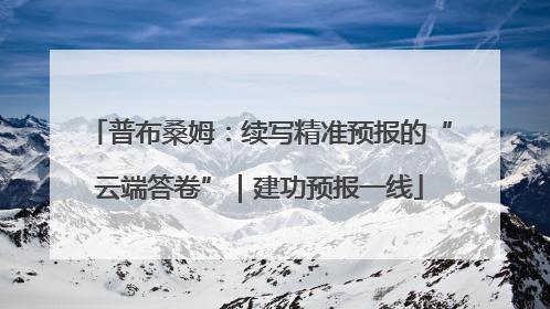 普布桑姆：续写精准预报的“云端答卷”｜建功预报一线