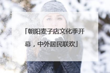 朝阳麦子店文化季开幕，中外居民联欢