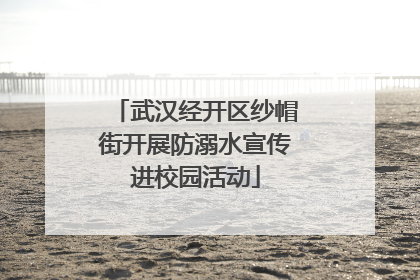 武汉经开区纱帽街开展防溺水宣传进校园活动
