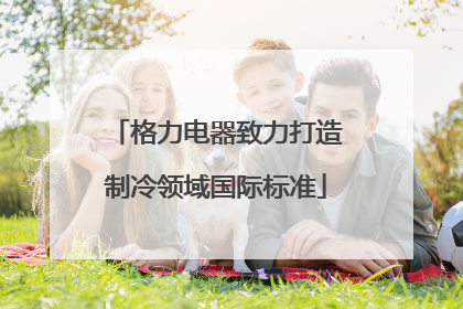 格力电器致力打造制冷领域国际标准