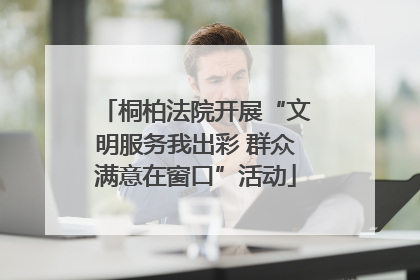 桐柏法院开展“文明服务我出彩 群众满意在窗口”活动