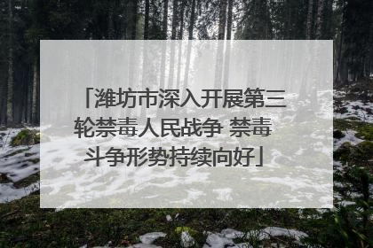 潍坊市深入开展第三轮禁毒人民战争 禁毒斗争形势持续向好