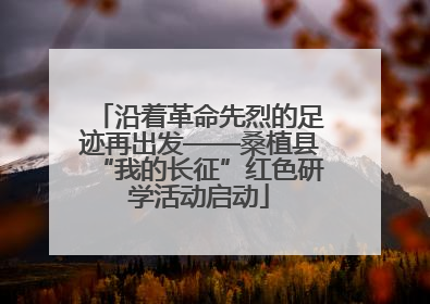 沿着革命先烈的足迹再出发——桑植县“我的长征”红色研学活动启动
