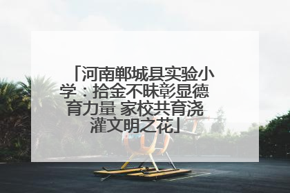 河南郸城县实验小学：拾金不昧彰显德育力量 家校共育浇灌文明之花