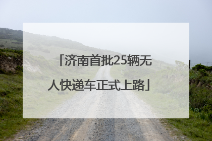 济南首批25辆无人快递车正式上路