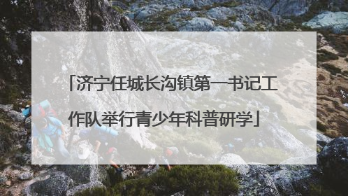 济宁任城长沟镇第一书记工作队举行青少年科普研学