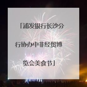 浦发银行长沙分行协办中非经贸博览会美食节