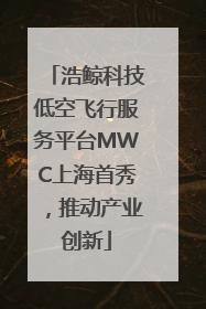 浩鲸科技低空飞行服务平台MWC上海首秀，推动产业创新