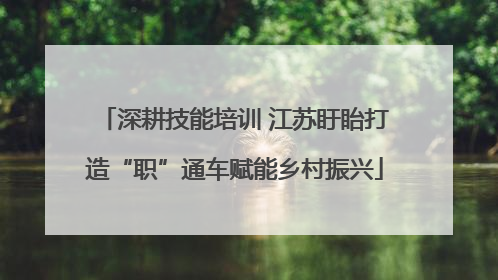 深耕技能培训 江苏盱眙打造“职”通车赋能乡村振兴
