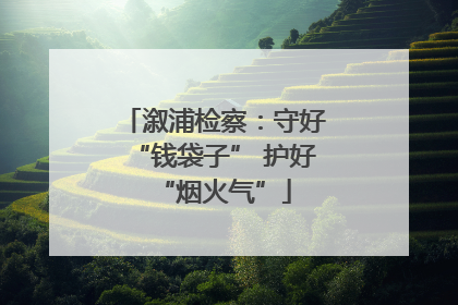溆浦检察：守好“钱袋子” 护好“烟火气”