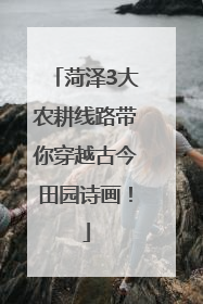 菏泽3大农耕线路带你穿越古今田园诗画！