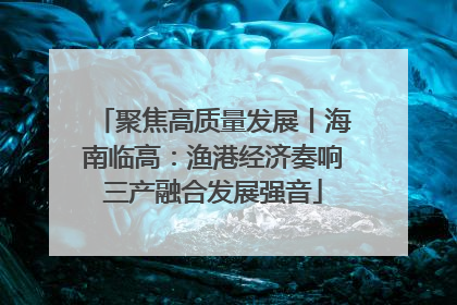 聚焦高质量发展丨海南临高：渔港经济奏响三产融合发展强音