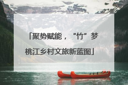 聚势赋能，“竹”梦桃江乡村文旅新蓝图
