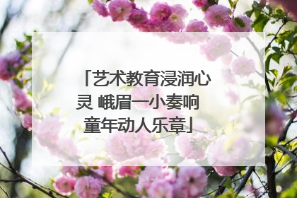艺术教育浸润心灵 峨眉一小奏响童年动人乐章