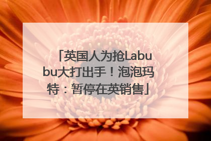 英国人为抢Labubu大打出手！泡泡玛特：暂停在英销售