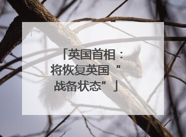 英国首相：将恢复英国“战备状态”