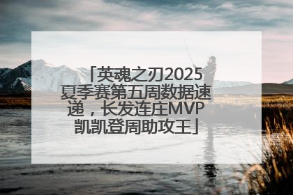 英魂之刃2025夏季赛第五周数据速递，长发连庄MVP凯凯登周助攻王
