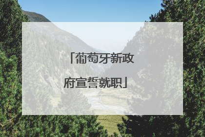 葡萄牙新政府宣誓就职