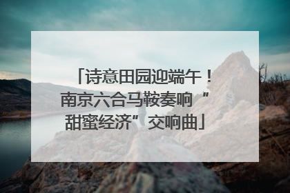 诗意田园迎端午！南京六合马鞍奏响“甜蜜经济”交响曲
