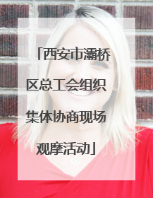 西安市灞桥区总工会组织集体协商现场观摩活动