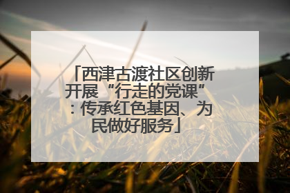 西津古渡社区创新开展“行走的党课”：传承红色基因、为民做好服务
