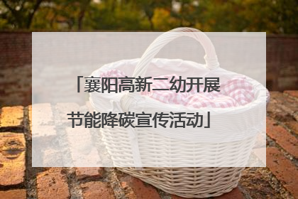 襄阳高新二幼开展节能降碳宣传活动