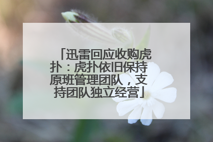 迅雷回应收购虎扑：虎扑依旧保持原班管理团队，支持团队独立经营