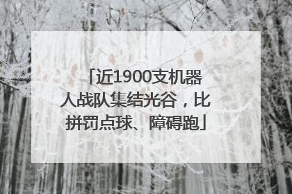 近1900支机器人战队集结光谷，比拼罚点球、障碍跑